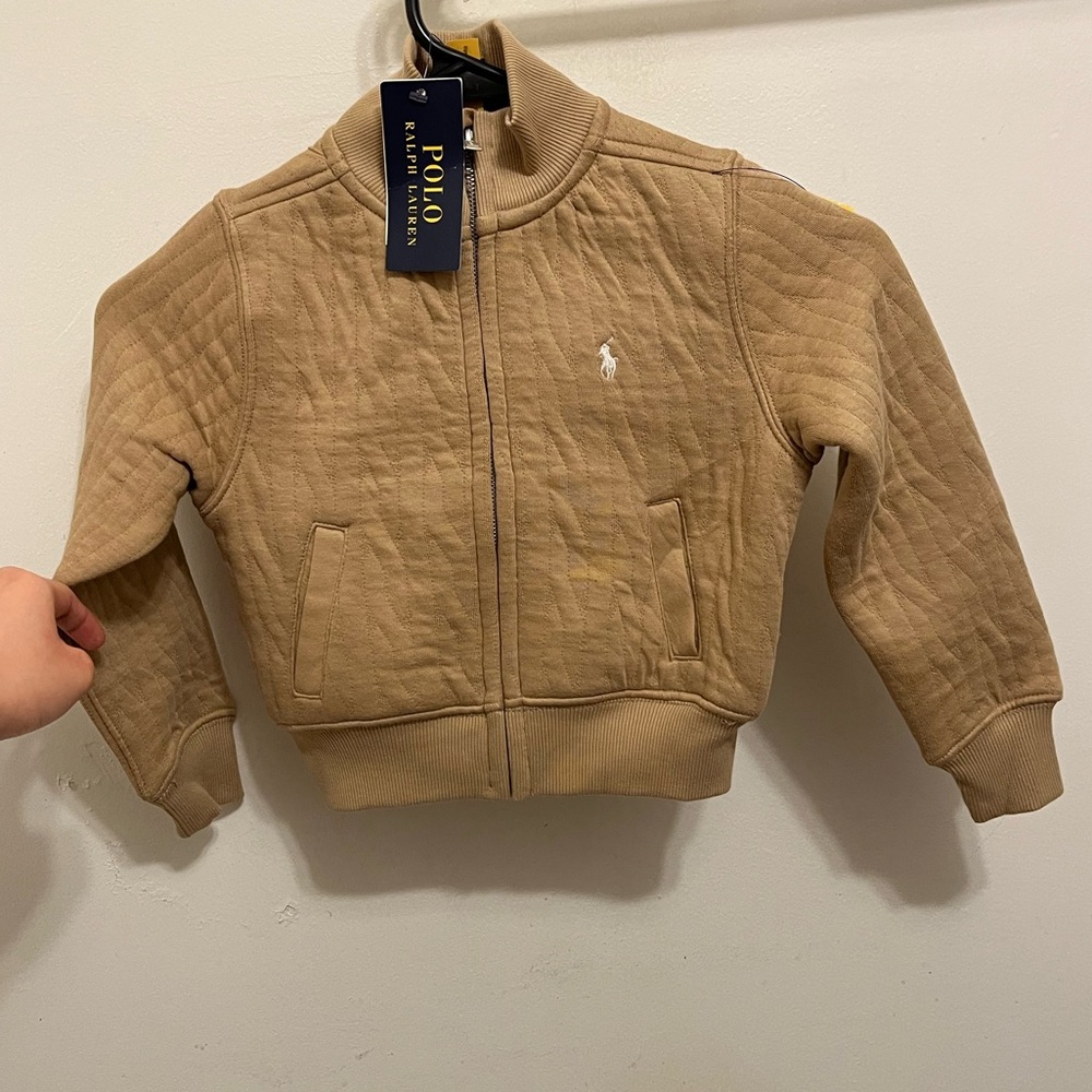 F26 Polo Knit Full Zip Pullover